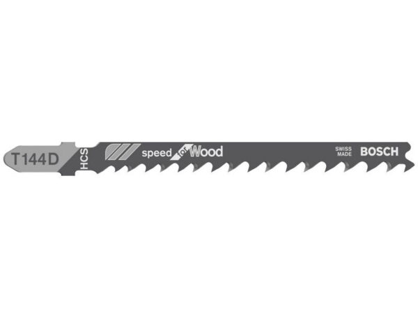 BOSCH Dekopírfűrészlap T 144 D 100/4,0-5,2 mm Speed for Wood (3 db)