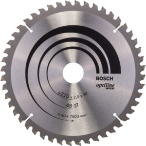 BOSCH Fűrésztárcsa fához 210 x 30 x 2,0 mm / 48T Optiline Wood ATB / N