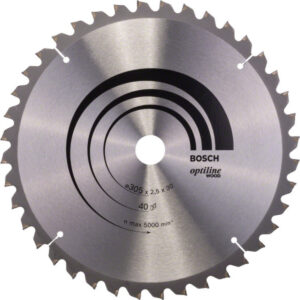 BOSCH Fűrésztárcsa fához 305 x 30 x 2,5 mm / 40T Optiline Wood ATB / N