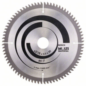 BOSCH Fűrésztárcsa univerzális 216 x 30 x 2,5 mm / 80T MultiMaterial