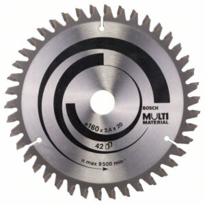 BOSCH Fűrésztárcsa univerzális 165 x 20/16 x 2,4 mm / 42T MultiMaterial