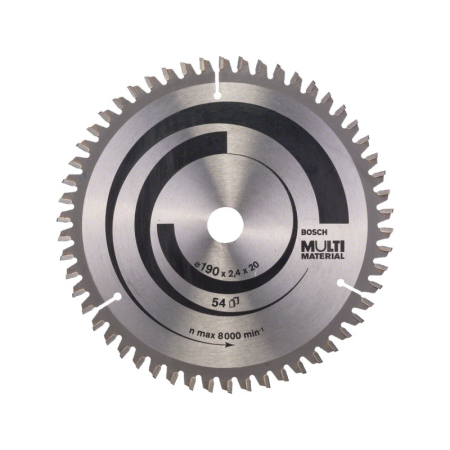 BOSCH Fűrésztárcsa univerzális 190 x 20/16 x 2,4 mm / 54T MultiMaterial HLTCG