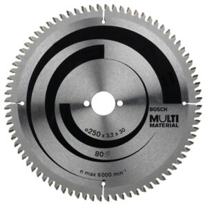 BOSCH Fűrésztárcsa univerzális 250 x 30 x 3,2 mm / 80T MultiMaterial