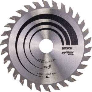 BOSCH Fűrésztárcsa fához 130 x 20/16 x 2,4 mm / 30T Optiline Wood ATB