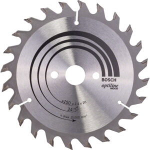BOSCH Fűrésztárcsa fához 150 x 20/16 x 2,4 mm / 24T Optiline Wood ATB