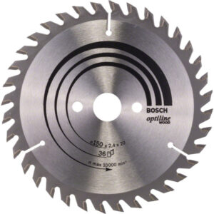 BOSCH Fűrésztárcsa fához 150 x 20/16 x 2,4 mm / 36T Optiline Wood ATB