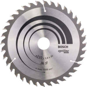 BOSCH Fűrésztárcsa fához 210 x 30 x 2,8 mm / 36T Optiline Wood ATB