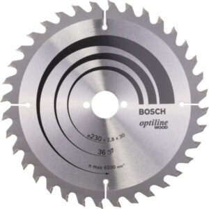 BOSCH Fűrésztárcsa fához 230 x 30 x 2,8 mm / 36T Optiline Wood ATB