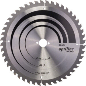 BOSCH Fűrésztárcsa fához 315 x 30 x 3,2 mm / 48T Optiline Wood ATB / UW