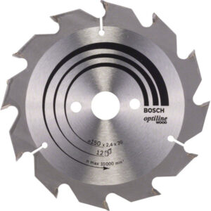 BOSCH Fűrésztárcsa fához 150 x 20/16 x 2,4 mm / 12T Optiline Wood ATB