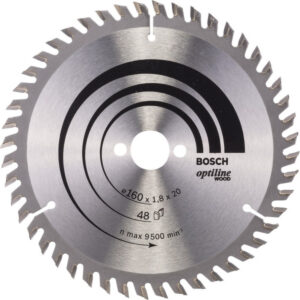 BOSCH Fűrésztárcsa fához 160 x 20/16 x 1,8 mm / 48T Optiline Wood ATB