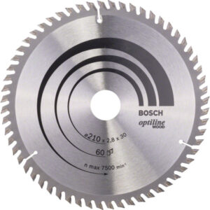 BOSCH Fűrésztárcsa fához 210 x 30 x 2,8 mm / 60T Optiline Wood ATB