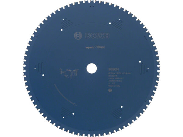 BOSCH Fűrésztárcsa fémhez 355 x 25,4 x 2,6 mm / 80T Expert for Steel