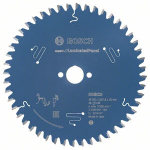 BOSCH Fűrésztárcsa laminált lapokhoz 165 x 20 x 2,6 mm / 48T Expert for LaminatedPanel