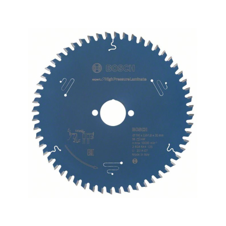 BOSCH Fűrészárcsa laminált lapokhoz 190 x 30 x 2,6 mm / 56T Expert for High Pressure Laminate