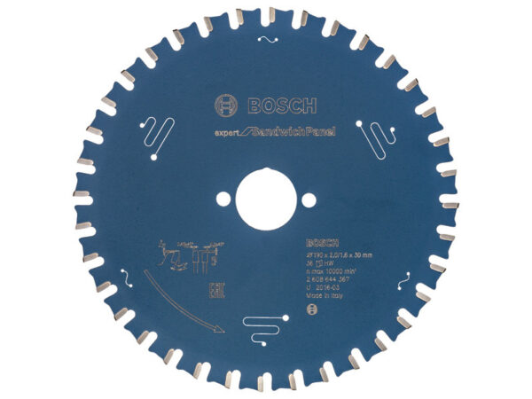 BOSCH Fűrésztárcsa szendvicspanelhez 190 x 30 x 2,0 mm / 36T HLTCG