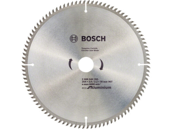 BOSCH Fűrésztárcsa alumíniumhoz 254 x 30 x 3,0 mm / 96T
