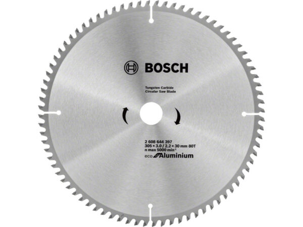 BOSCH Fűrésztárcsa alumíniumhoz 305 x 30 x 3,0 mm / 80T