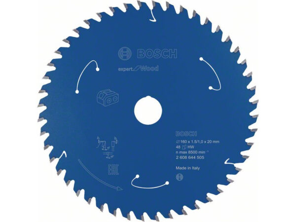 BOSCH Fűrésztárcsa fához 160 x 20 x 1,5 mm / 48T Expert for Wood