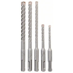 BOSCH 5X Kőzetfúró készlet 5 részes négyélű SDS-Plus (5 / 6 x 110 mm; 6 / 8 / 10 x 160 mm)