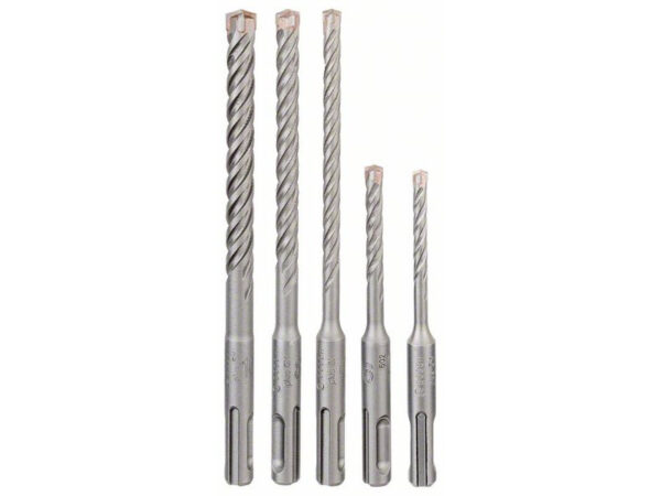 BOSCH 5X Kőzetfúró készlet 5 részes négyélű SDS-Plus (5 / 6 x 110 mm; 6 / 8 / 10 x 160 mm)