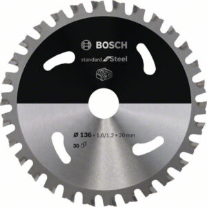 BOSCH Fűrésztárcsa fémhez 136 x 1,6 x 20 mm / 30T Standard for Steel