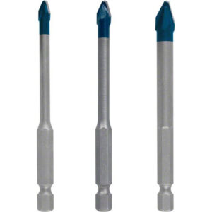 BOSCH EXPERT HEX-9 Üveg- és csempefúrószár készlet 3 részes (5 / 6 / 8 x 90 mm) HARD CERAMIC