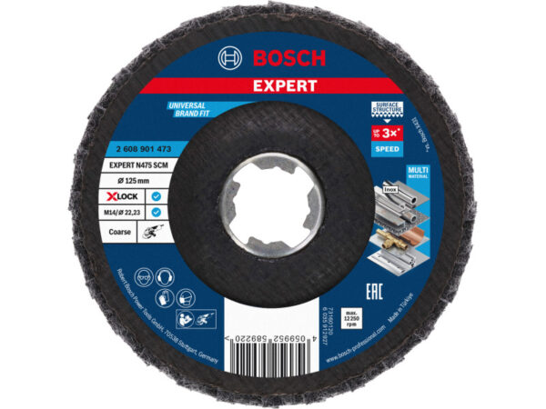 BOSCH EXPERT Lamellás csiszolókorong durva 125 x 22,2 N475 SCM X-LOCK