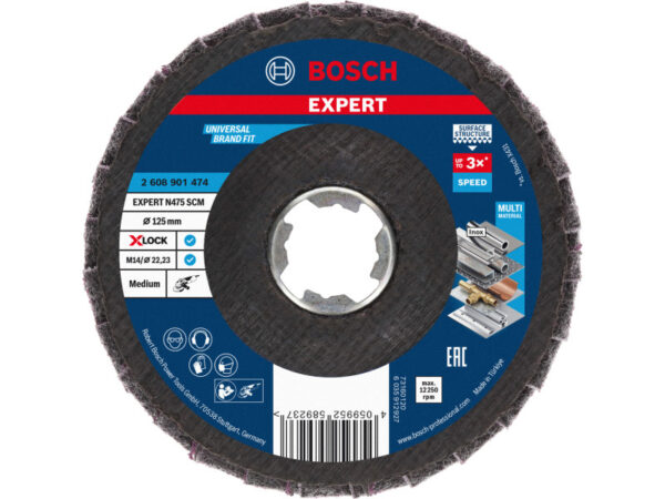 BOSCH EXPERT Lamellás csiszolókorong közepes 125 x 22,2 N475 SCM X-LOCK
