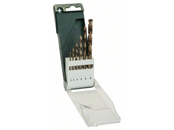 BOSCH Csigafúró készlet 6 részes 2,0-8,0 mm HSS-Co DIN 338