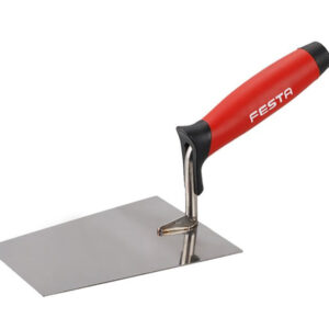 FESTA Kőműves kanál 180 x 125 mm mennyezeti inox lágy fogantyús