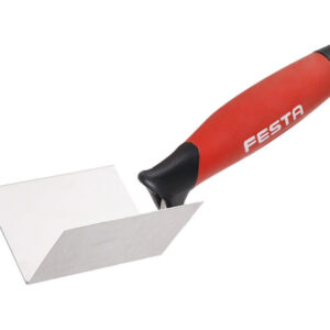 FESTA Kőműves kanál sarok belső inox 80/60/60 mm lágy fogantyús