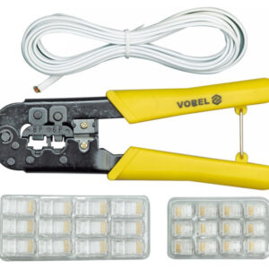 VOREL Krimpelő fogó UTP hálózati/RJ45 és telefon/RJ11 kábelekhez