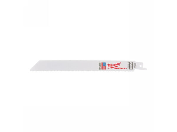 MILWAUKEE Szablyafűrészlap 200/2,5/1,8 mm bimetál (fa, fém, műanyag) (5 db)