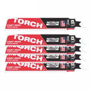 MILWAUKEE Szablyafűrészlap 150x10 mm TORCH™ NITRUS TCT (5 db)