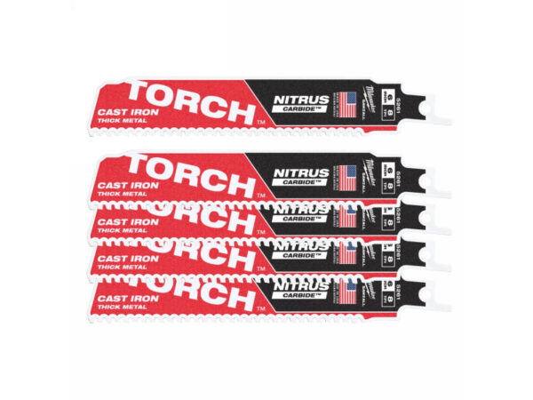 MILWAUKEE Szablyafűrészlap 150x10 mm TORCH™ NITRUS TCT (5 db)
