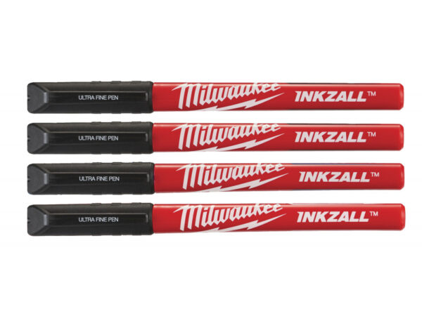 MILWAUKEE INKZALL™ Jelölő filc fekete 0,6 mm (4 db)