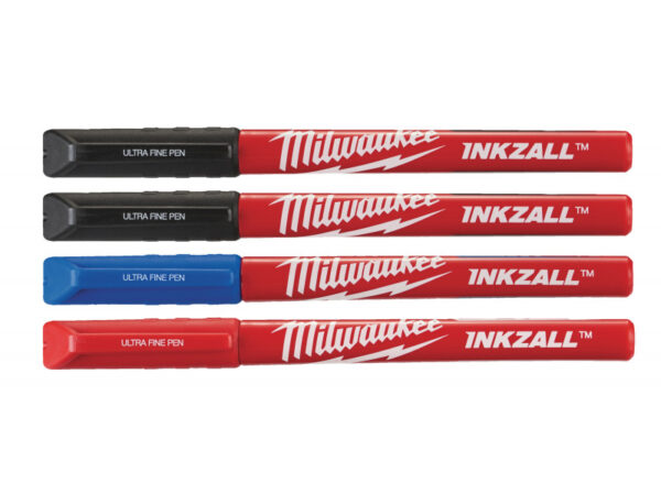 MILWAUKEE INKZALL™ Jelölő filc fekete 0,6 mm szines (4 db)