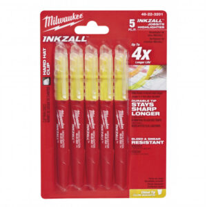 MILWAUKEE INKZALL™ Szövegkiemelő filc sárga (5 db)