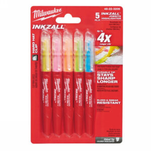 MILWAUKEE Szövegkiemelő filc 5 színű