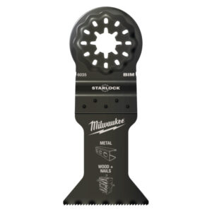 MILWAUKEE Merülőfűrészlap Bimetál (fém, fa + szeg) 43 x 47 mm Multitool Starlock
