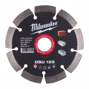 MILWAUKEE Gyémánt vágókorong 125 x 2,4 x 10 x 22,2 mm szegmentált DSU