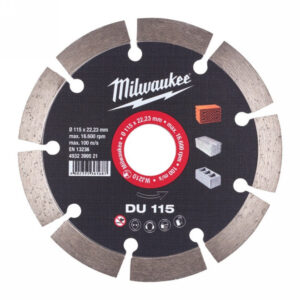 MILWAUKEE Gyémánt vágókorong 115 x 2,2 x 10 x 22,2 mm szegmentált