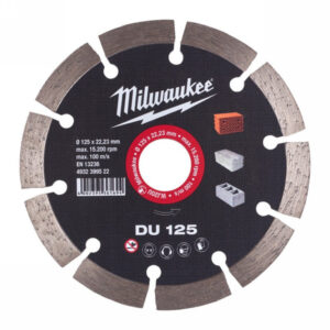 MILWAUKEE Gyémánt vágókorong 125 x 2,3 x 10 x 22,2 mm szegmentált