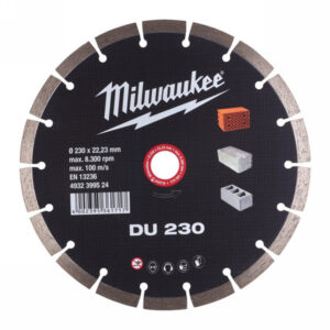 MILWAUKEE Gyémánt vágókorong 230 x 2,6 x 10 x 22,2 mm szegmentált