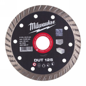 MILWAUKEE Gyémánt vágókorong 125 x 2,3 x 10 x 22,2 mm turbo