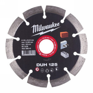 MILWAUKEE Gyémánt vágókorong 125 x 2,3 x 10 x 22,2 mm szegmentált DUH