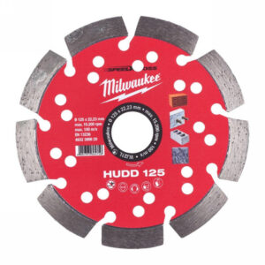 MILWAUKEE Gyémánt vágókorong 125 x 2,6 x 10 x 22,2 mm szegmentált HUDD