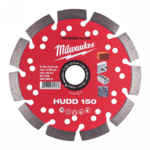 MILWAUKEE Gyémánt vágókorong 150 x 2,6 x 10 x 22,2 mm szegmentált HUDD
