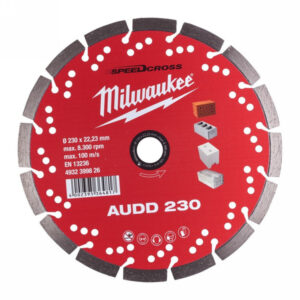 MILWAUKEE Gyémánt vágókorong 230 x 2,6 x 10 x 22,2 mm szegmentált AUDD